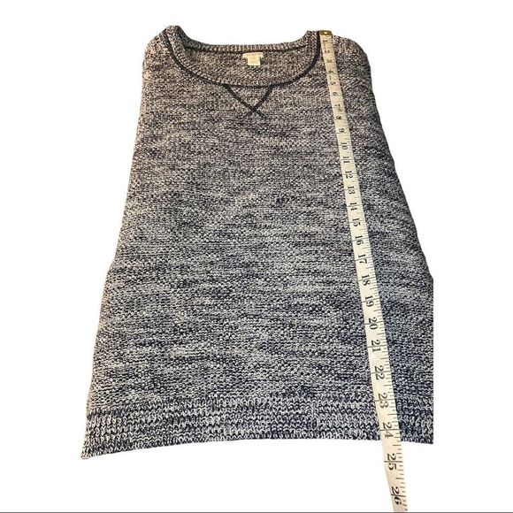 J.Crew vintage sweater blue white knitted  casual long sleeve shirt size XL - Picture 4 of 8